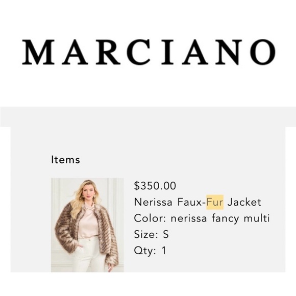 Marciano Brown and Cream Striped Teddy Jacket - Picture 2 of 2